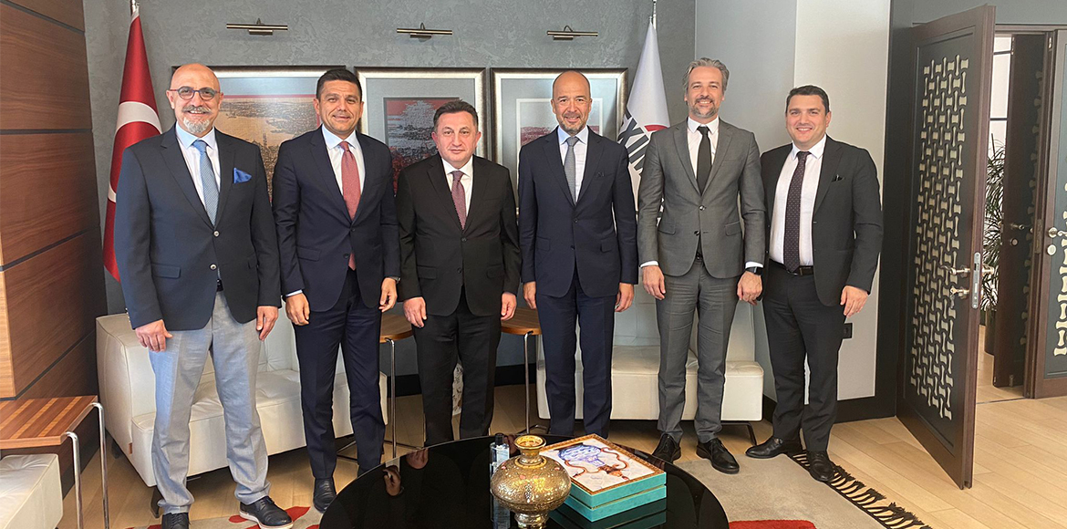 Başkanımız Sn. Güven Karaca ve Başkan Yardımcılarımız, Türk Eximbank Genel Müdürü Sn. Ali Güney'i ziyaret etti